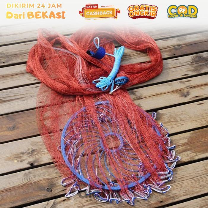 ALHM - Pancing Jaring Lempar Jala Ikan Lempar 1/2 Inch Jala Lempar Nilon Jaring Lempar Jala Ikan Jal
