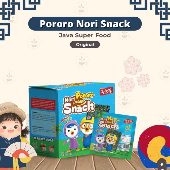 Java Pororo Nori Snack Original HALAL - Snack Rumput Laut - Pororo Nori Snack