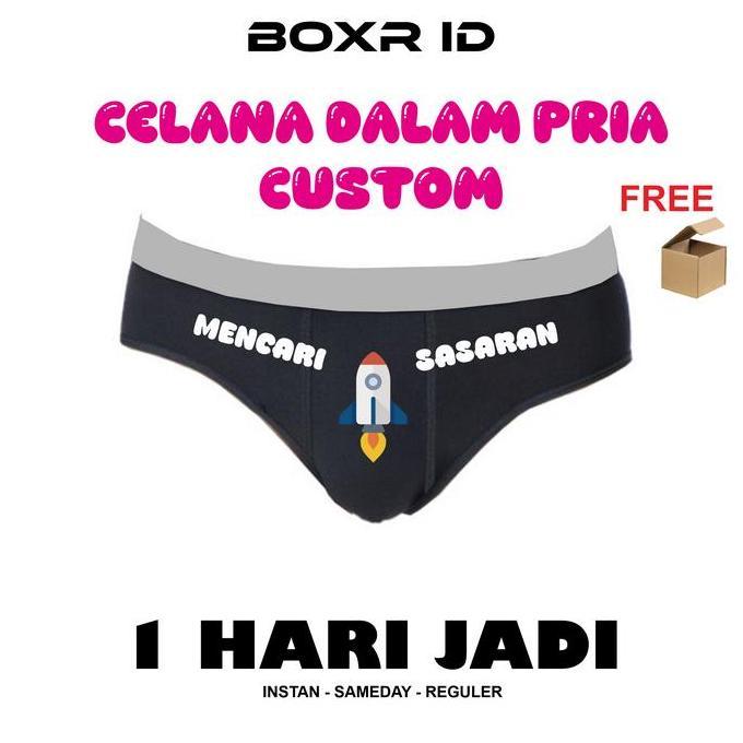 Celana Dalam Pria Custom Boxer Custom Foto Roket