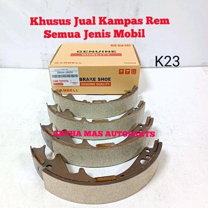 Kampas Rem Belakang Kijang 3K 4K Kf20 Kijang Kotak Doyok Brake Shoe Kijang 3K Kotak Harga Khusus