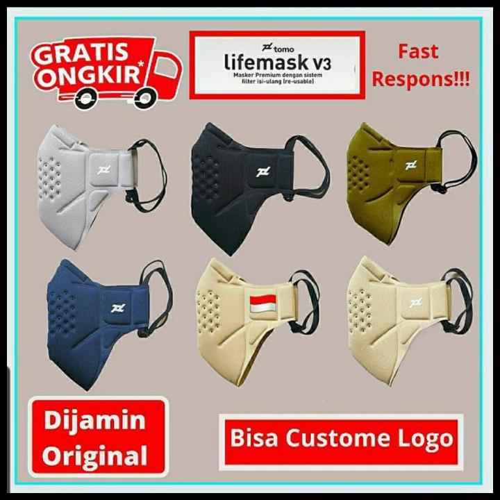 Terlaris Masker Jokowi Filter / Masker Tomo Lifemask Reusable Filter N95 Good Quality