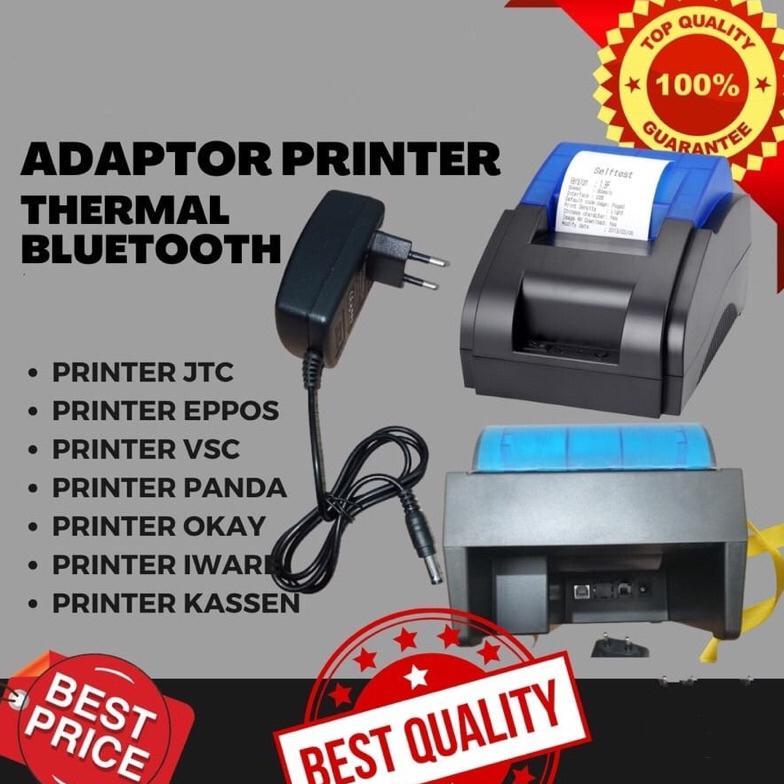PpMo - ADAPTOR Printer Bluetooth Thermal 9V 2A Printer minipos Printer kassen Printer kasir Printer