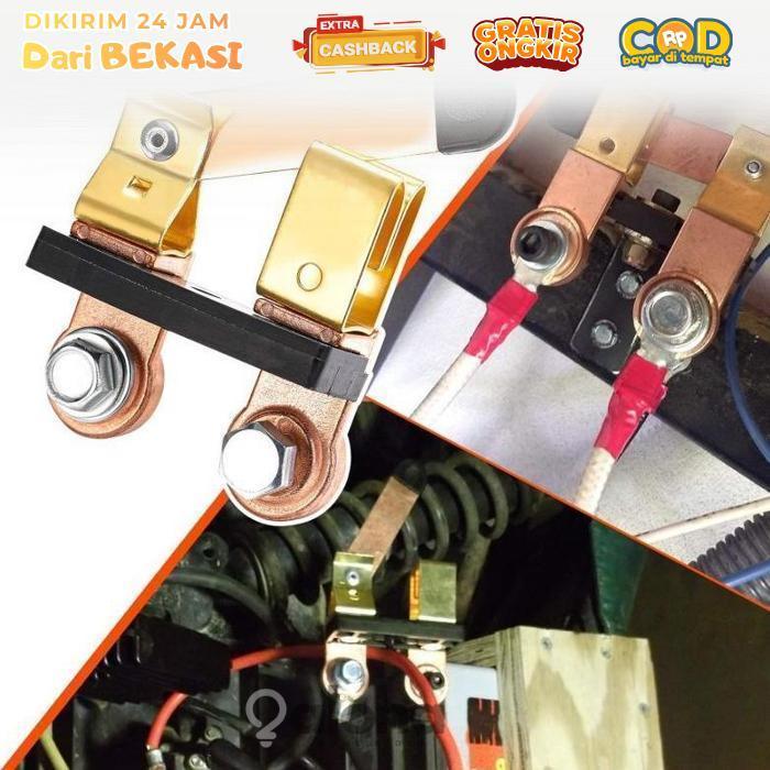 ALHM - Saklar Aki Mobil Bahan Kuningan Saklar Pemutus Arus Aki Mobil Klem Pemutus Arus Aki Mobil Sak