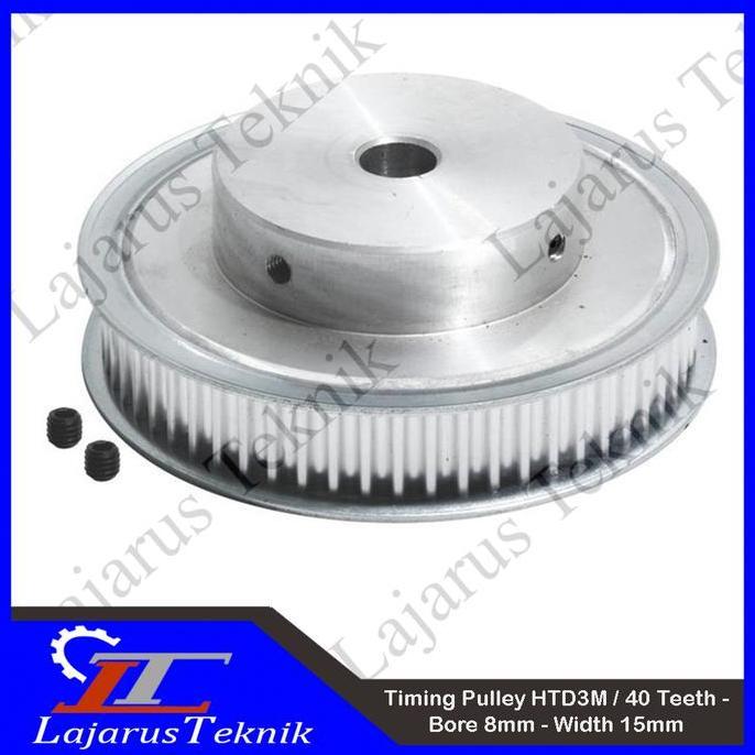 TIMING PULLEY HTD 3M - 40T - BORE 8MM - WIDTH 15MM TERMURAH