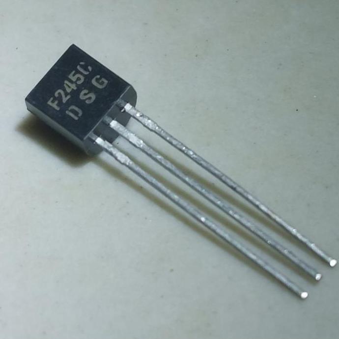 5 BUAH 5PCS F245C TO-92 BF245C BF245 BF 245 245C F245 TRANSISTOR JFET AMPLIFIER RF JUNCTION N-CHANNE
