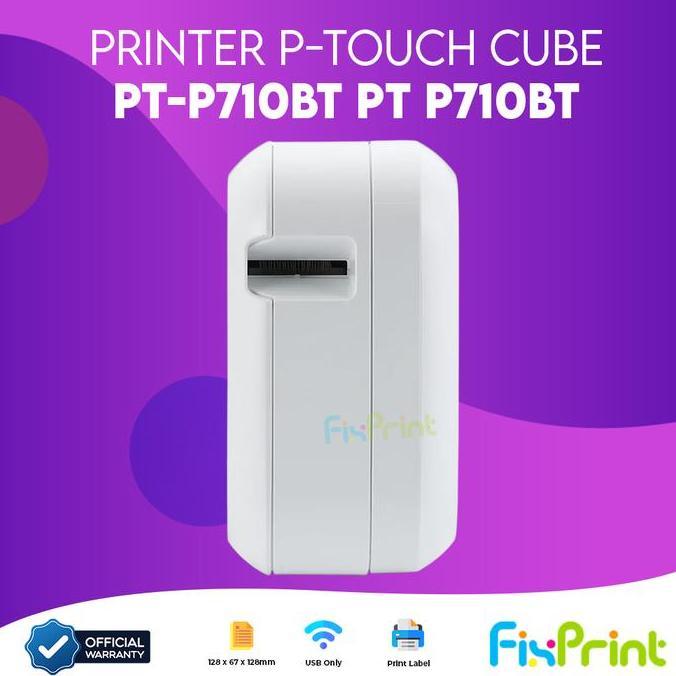 FIXPRINT PRINTER BROTHER P-TOUCH CUBE PT-P710BT PT P710BT / PT P300BT LABEL TAPE TZE PRINT ORIGINAL 