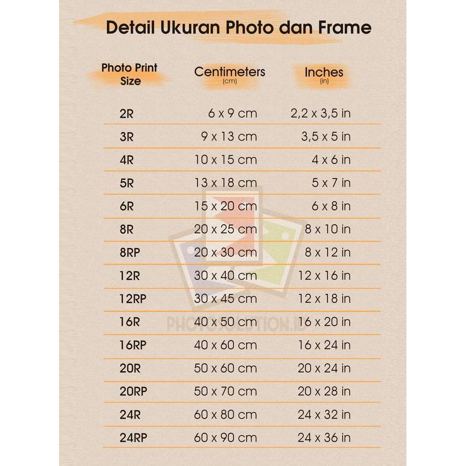 Paket BETA FRAME Cetak Foto Laminasi Minimalis Fiber - PHOTOSOLUTION - 8R 20x25 / 8RP 20x30 / 12R 30