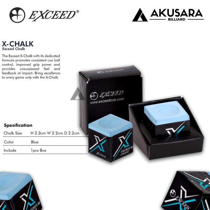 Exceed X-Chalk Sky Blue Billiard Cue