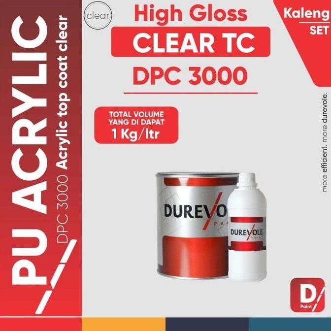 Durevole Paint Terbaru Durevole Pu Acrylic Clear Dpc 3000 Kaleng Set High Gloss Non Yellowing Kualit