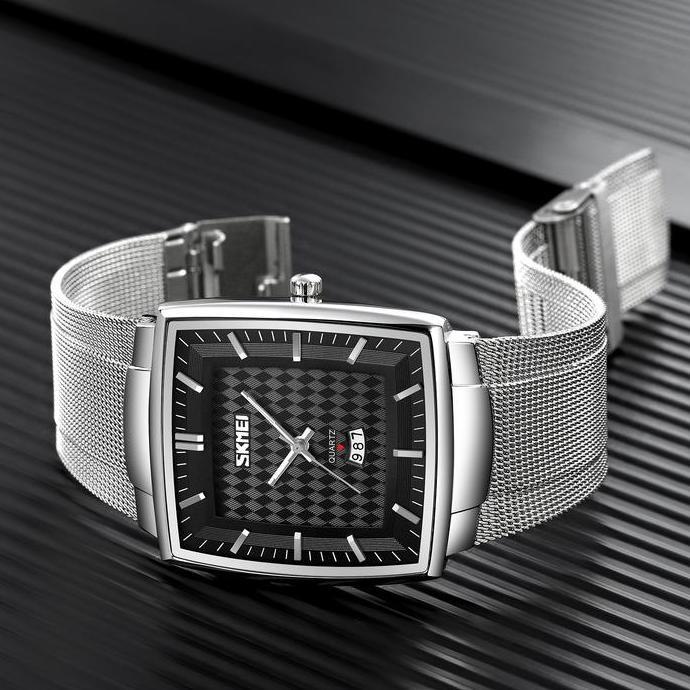 Orologio- Jam Tangan Pria Analog Tali Stainless Steel Bercahaya Skmei 9311