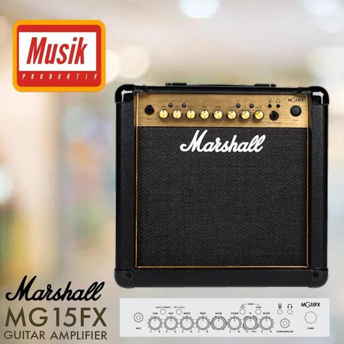 Marshall Ampli / Amplifier Gitar MG15FX / MG 15FX / MG-15FX Gold