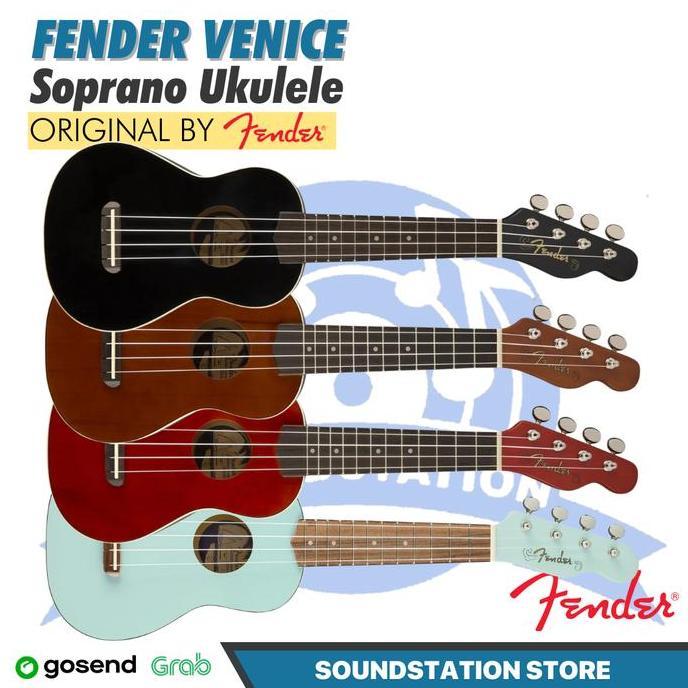 FENDER VENICE Soprano Ukulele Walnut FB | Ukulele Original