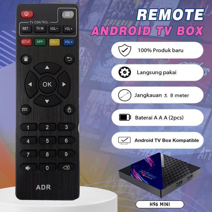 remote h96 mini langsung aktif remote android box h96 mini langsung on remote h96 mini langsung paka