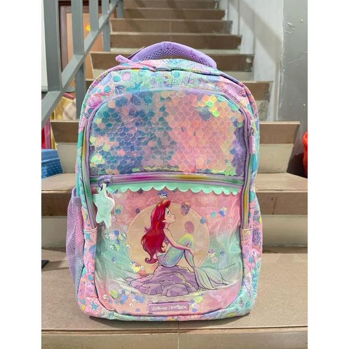 Tas ransel smiggle ariel Disney Priness Senior Backpack 100021- 804 Berkualitas