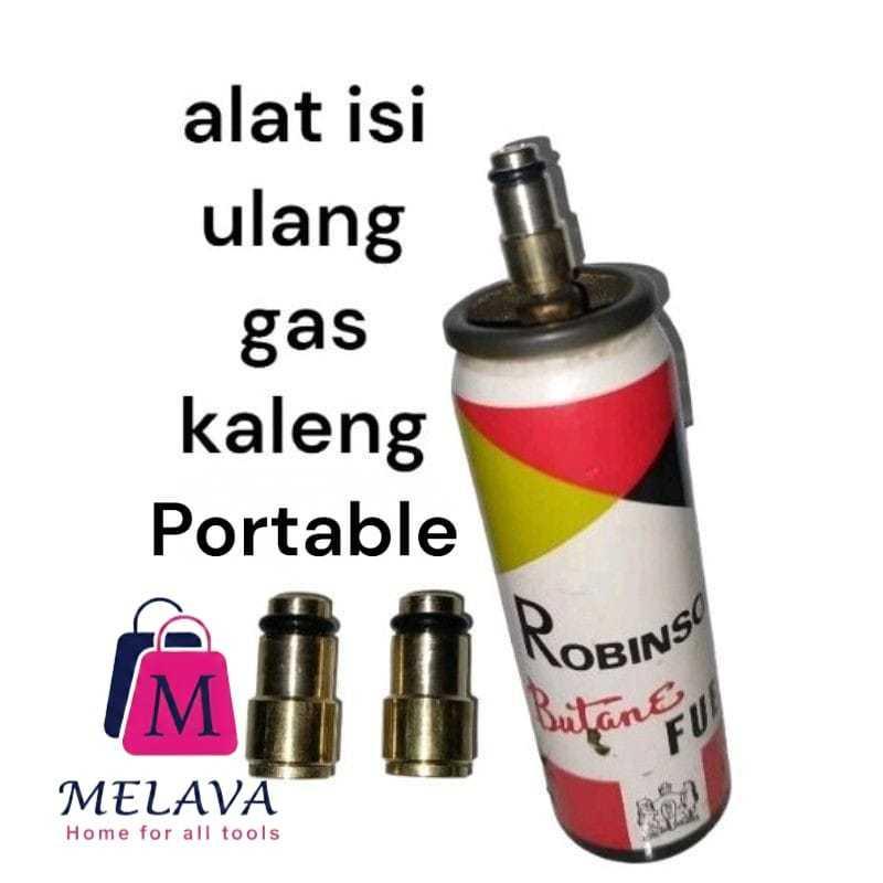 Alat Isi Ulang Gas Kaleng Portable Refil Gas Kaleng Portable Simpel Botol Robinson