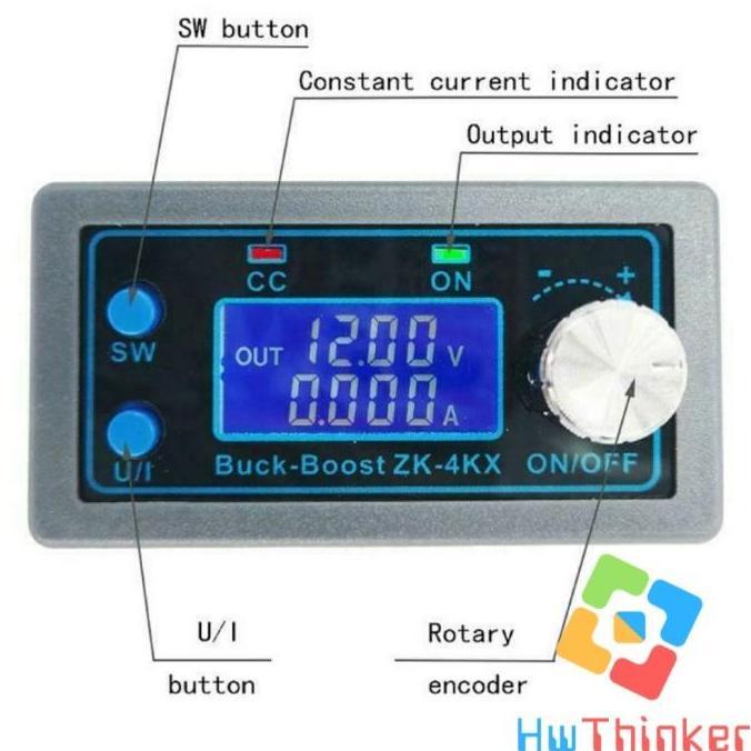 ZK-4KX ZK4KX DC DC STEP UP DOWN BUCK BOOST CONVERTER CC CV 0.5-30V 4A