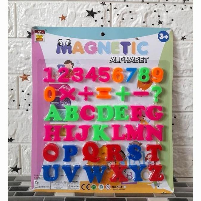 Mainan Anak Edukasi Angka Dan Huruf Magnetik/ Magnet/ Magnetic Alphabet/ Mainan Edukatif Untuk Belaj