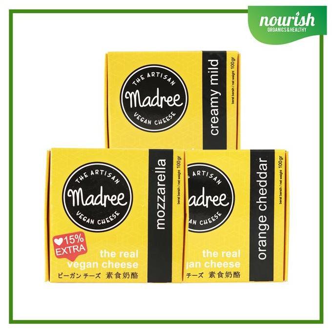 Leite - Madree Vegan Cheese / Keju Vegan Non Gmo 100G