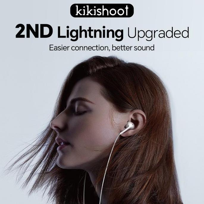 Gerr- Kikishoot Headset Kiki-2Nd Cracked Version Lhtning Jack Kabel Earphone Untuk Ios 7 8 X Xs Max 