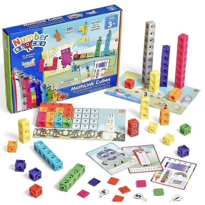 hand2mind Numberblocks MathLink Cubes 1-10 Activity Set 30