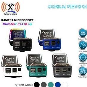 ONGLAI RGB-01 KAMERA MICROSCOPE  WARNA BLACK / WHITE / GREEN / BLUE / GREY 1/1.8 60FPS ORIGINAL HDMI