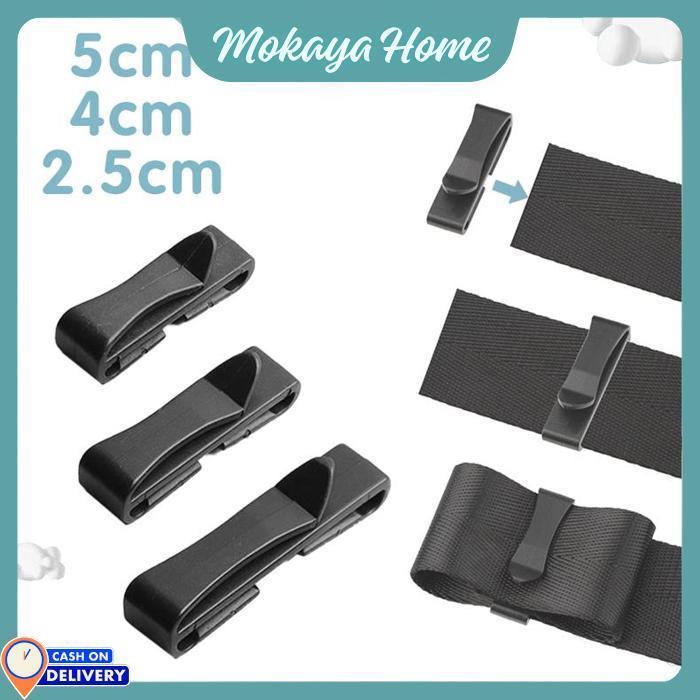 Mokaya Home - Penjepit Tali Tas 100pcs Webbing Kepper Klip Tali Tas Sisipan Tali Webbing Tactical Ba