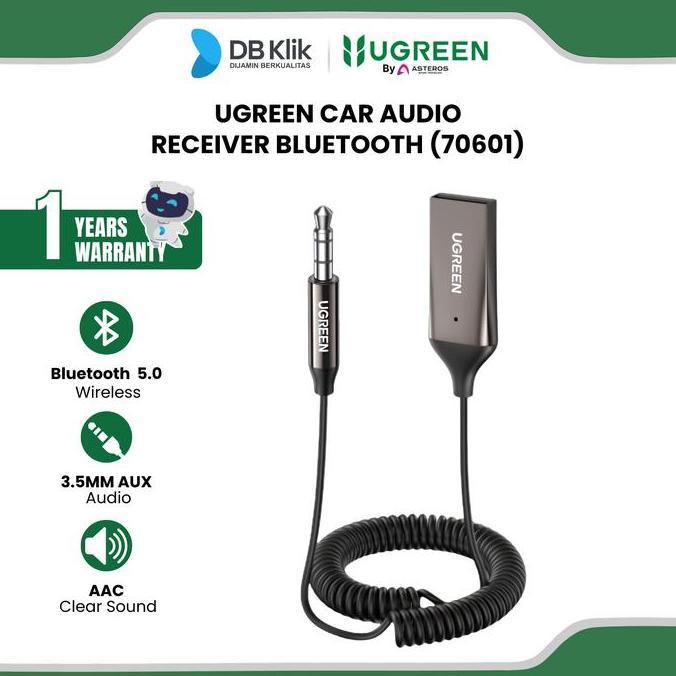 CAR AUDIO RECEIVER BLUETOOTH UGREEN BLUETOOTH 5.0 (70601) MURAH