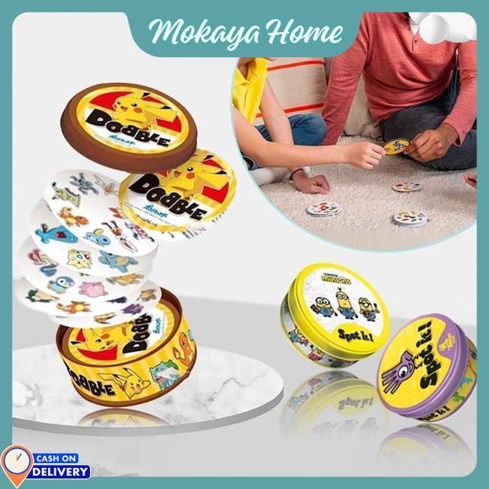 Mokaya Home - Mainan Spot It / Dobble Matching Card Game / Spot It Card Game