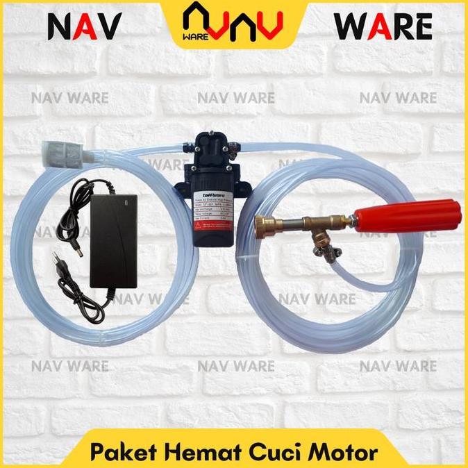Paket Pompa Air Mesin Cuci Motor Alat Steam Portable Sprayer