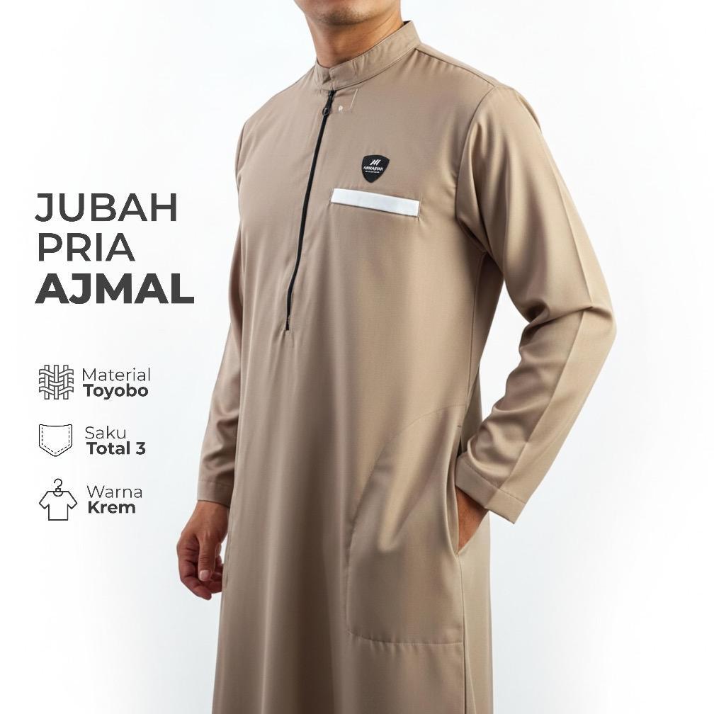 Big Sale Jubah Gamis Pria Dewasa & Remaja Ajmal List Annajiyah Bahan Original Toyobo Premium