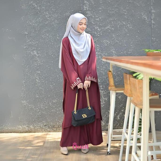 Quail Hijab - Syaluna One Set Hokaido Polos | One Set Muslim Nyaman | One Set Muslim Syar'i | Tudung