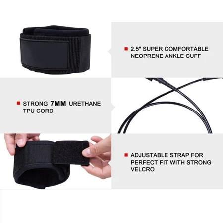 6/8Ft Leash Surfing Tali Pengikat Papan Surfing Leash Surfboard Surfing Leg Rope Untuk Papan Selanca