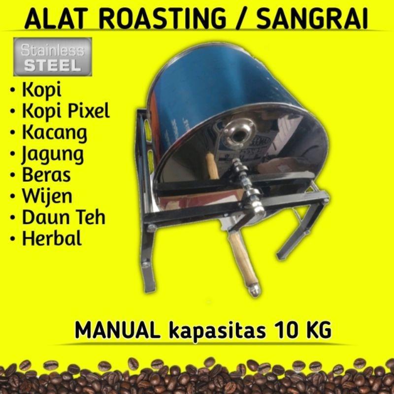 Coffee Roaster Alat Roasting Kopi Alat Sangrai Kopi Roaster Kopi Manual 10 Kg
