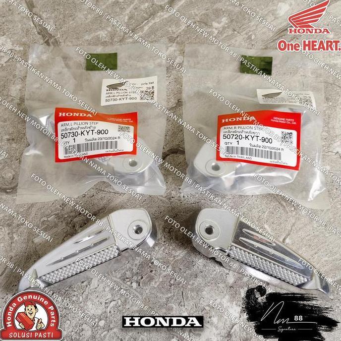 FOOTSTEP STEP BELAKANG ALUMUNIUM SCOOPY KARBU SCOOPY LAMA KYT ORIGINAL THAILAND 50730-KYT-900 50720-
