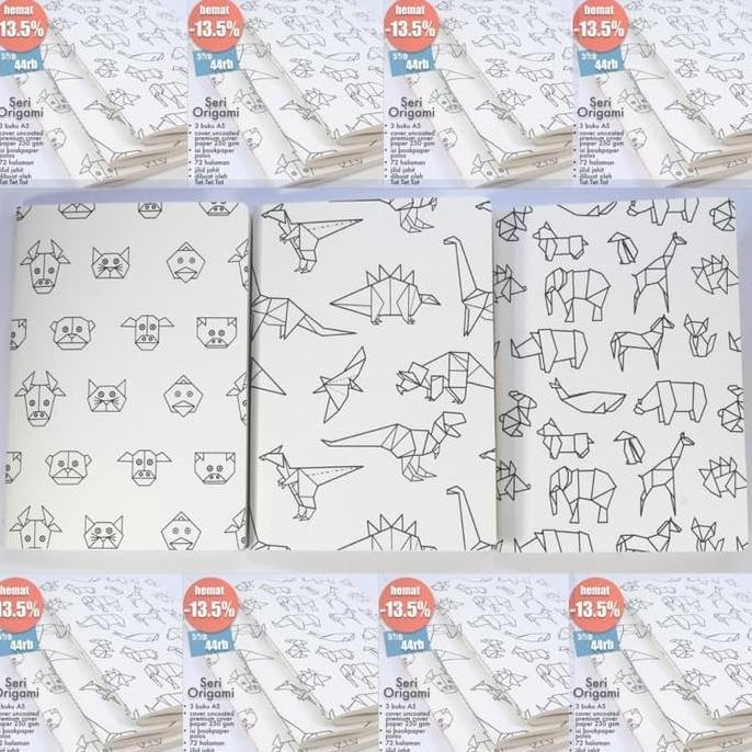 Book- Not Gami Bundling 3 Buku Tulis Gambar Doodling A5 Isi Bookpaper Polos Paper Stationery