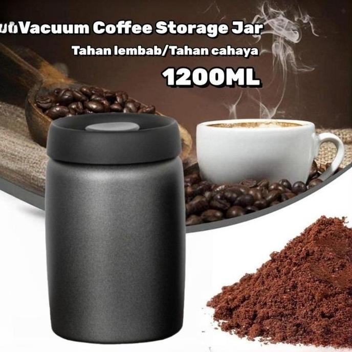 SNAMULA Stainless Steel Vacuum Sealed Tea Coffee Bean Storage Serbaguna  Vacuum Sealed Tank