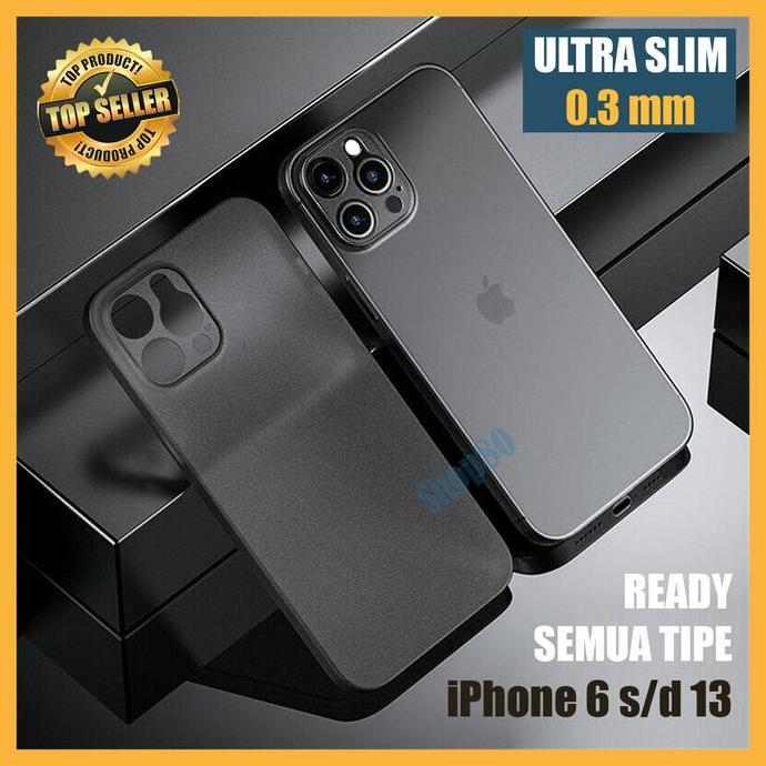 Hard Case Ultra Thin Tipis iPhone 11 12 13 14 Mini Pro Max Casing