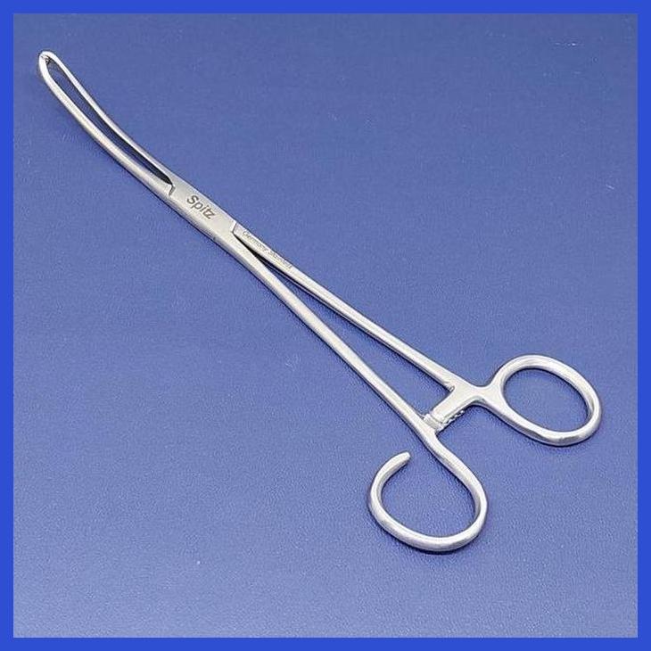 (LAB) ALAT MEDIS WHITE TONSIL GRASPING FORCEP 23CM - SPITZ KESEHATAN RUMAH SAKIT HOSPITAL SIAP KIRIM