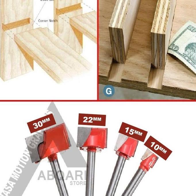 MAZITOV mata profil untuk t track / t slot router bit / miter track