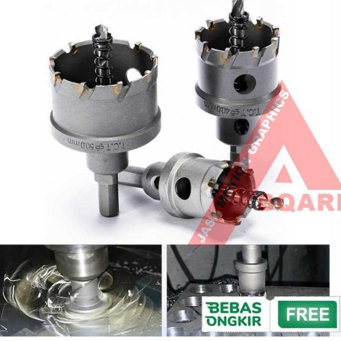 MAZITOV mata bor hole saw besi Set 5pcs baja ringan hole saw plat besi