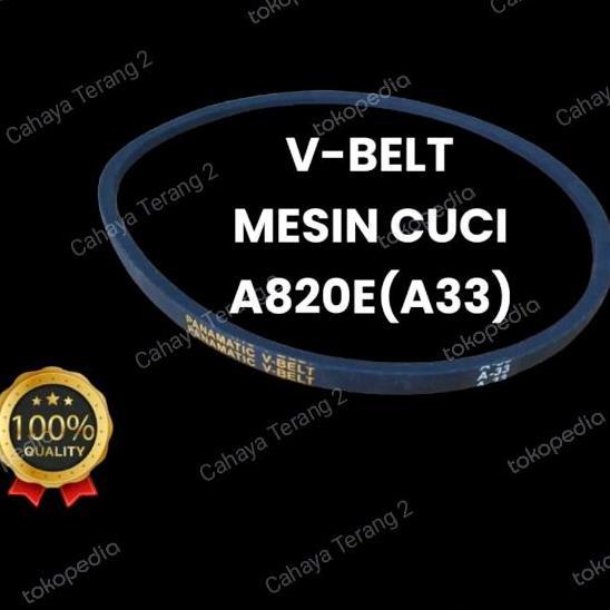 V-BELT V BELT VANBELT MESIN CUCI SANYO/AQUA A820E A-33 RESTOCK