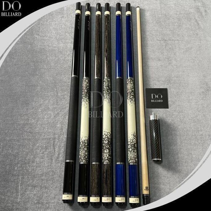 (EXOTIC) Stick Billiard FURY TW SERIES Real Exotic Wood Low Deflection Infused Carbon Shaft / Stick 