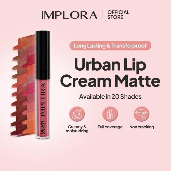 Lbios - Implora Urban Lip Cream Matte Bibir Lipstick Gloss Lipstik Implora Lip