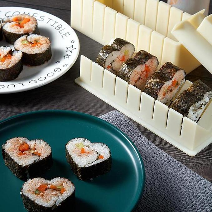 Ohnice- Sushi Cetakan Susi Gulungan Sushi Cetakan Sushi Roll Sushi Yay Sushi Maker Alat Pembuat Baks