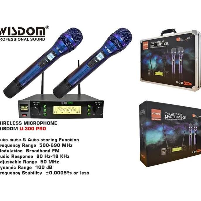 MIC WIRELESS WISDOM U300 PRO  MICROPHONE/ WISDOM U300PRO U 300