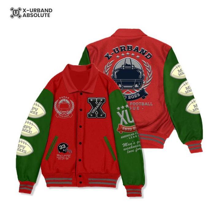 X Urband Absolute Jaket Varsity American Fooyball