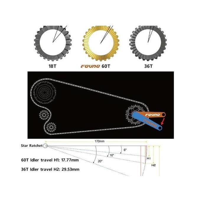 Upgrade Star Ratchet Kit 60T For Hub Dt Swiss Star Ratchets 60T