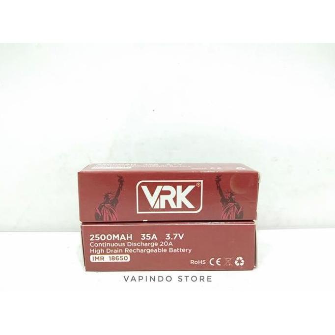 Home- Battery Vrk 2500Mah 35A 18650 Batre By Vrk Usa