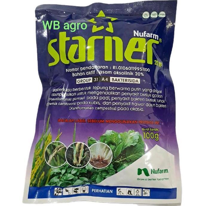 Bakterisida Starner 20 WP kemasan 100 gr