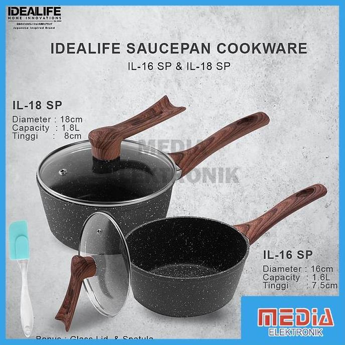 NEW Sauce Pan Cookware 16 Cm Idealife IL16SP